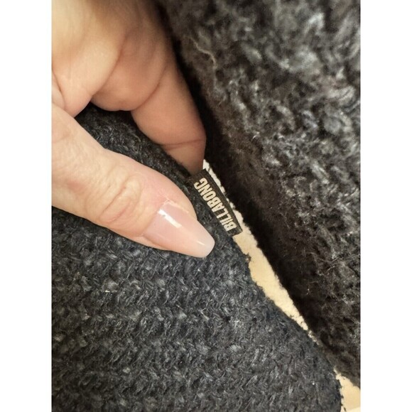 Billabong Jacket Womans Black  Button Up SIZE Medium - Picture 2 of 6